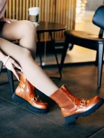 Aurona tevebarna női bakancs ökológiai bőrből