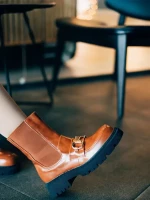 Aurona tevebarna női bakancs ökológiai bőrből