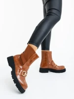 Aurona tevebarna női bakancs ökológiai bőrből