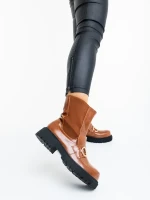 Aurona tevebarna női bakancs ökológiai bőrből