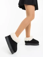 Astria fekete női papucs textil anyagból