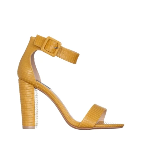 Audrina sárga női szandál, műbőrből készült