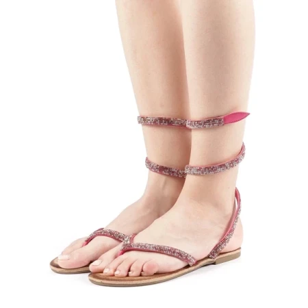Beatris fukszia női szandál