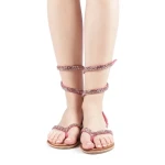 Beatris fukszia női szandál