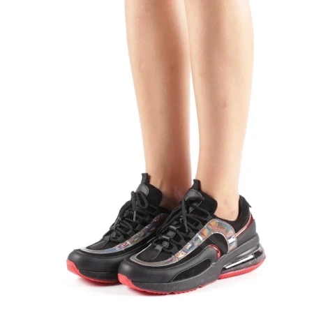 Nikol fekete női sportcipő