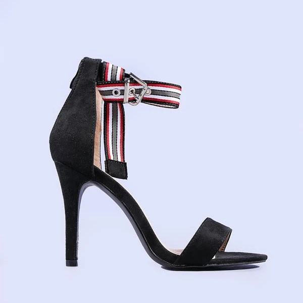 Riana fekete női szandál