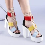 Yasmine fekete női szandál