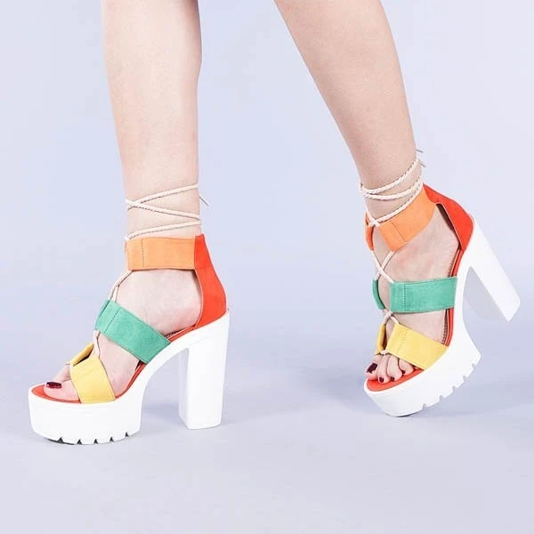 Yasmine piros női szandál