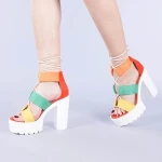 Yasmine piros női szandál