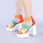 Yasmine piros női szandál