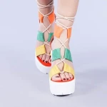 Yasmine piros női szandál