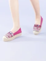 Natasa rózsaszínű női espadrille