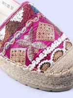 Natasa rózsaszínű női espadrille