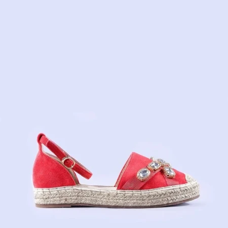 Raluca piros női espadrille