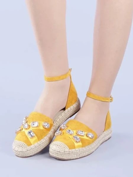 Raluca sárga női espadrille