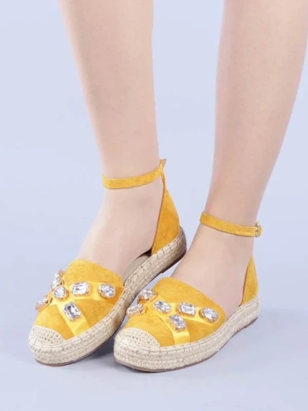 Raluca sárga női espadrille
