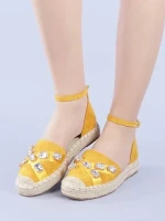 Raluca sárga női espadrille