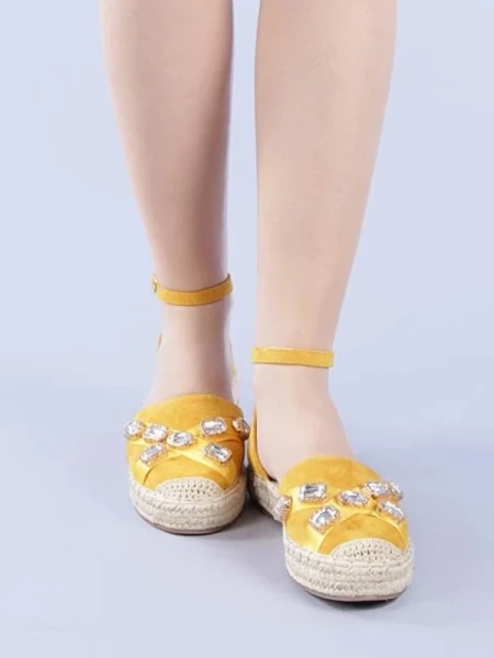 Raluca sárga női espadrille