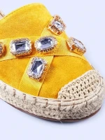 Raluca sárga női espadrille