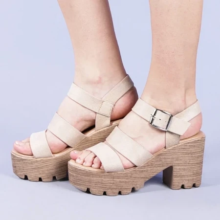 Nicola bézs női szandál