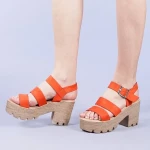 Nicola narancssárga női szandál