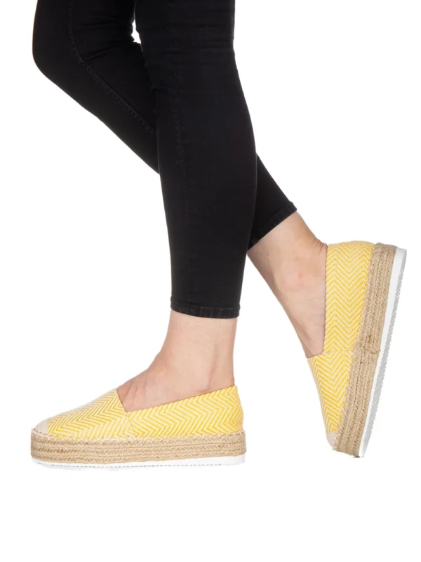 Ozan sárga női espadrille