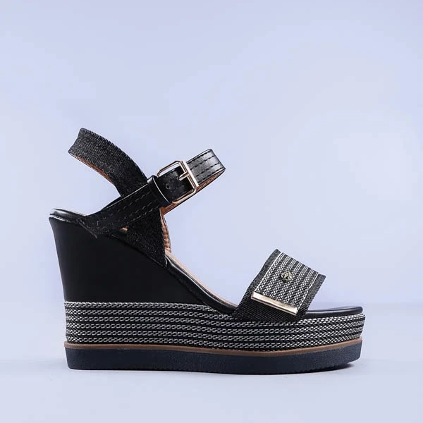 Kalinda fekete női szandál