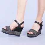 Kalinda fekete női szandál