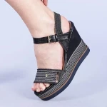 Kalinda fekete női szandál