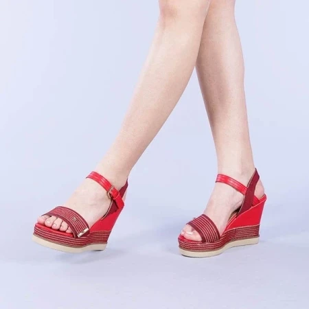 Kalinda piros női szandál