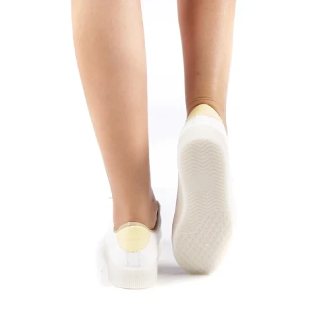 Pompilia fehér sárgával női sportcipő