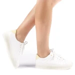 Pompilia fehér sárgával női sportcipő