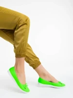 Helma zöld női balerina