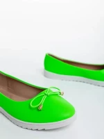 Helma zöld női balerina