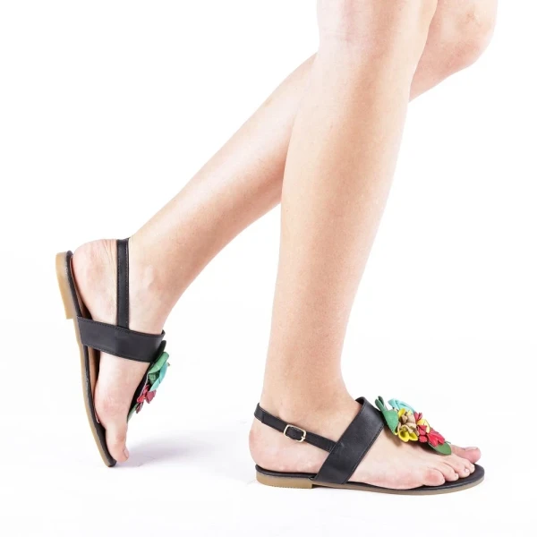 Női fekete Kimberly szandál