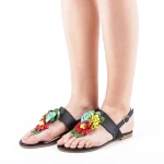 Női fekete Kimberly szandál