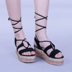 Afina fekete női szandál