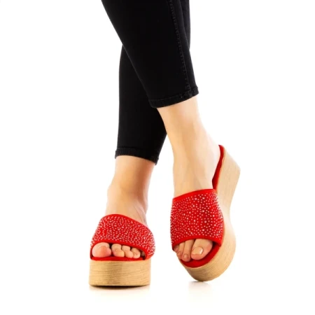 Minodora piros női papucs