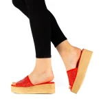 Minodora narancssárga női papucs