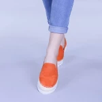 Beatrice narancssárga női mokaszin