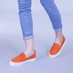 Beatrice narancssárga női mokaszin