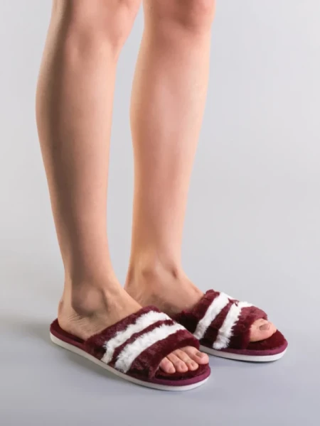 Miva bordó női papucs