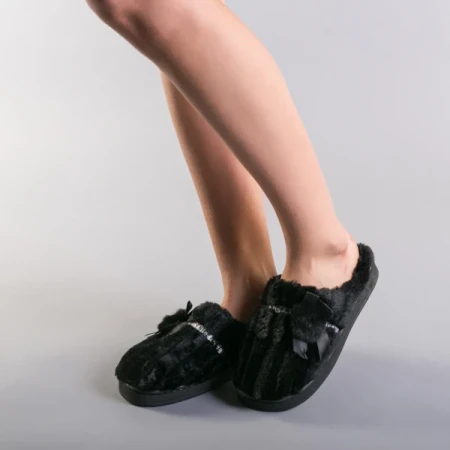 Rema fekete női papucs