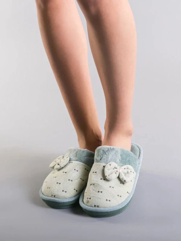 Ninis zöld női papucs