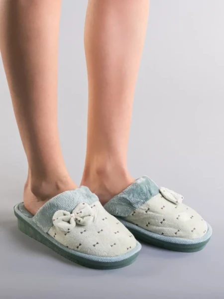 Ninis zöld női papucs