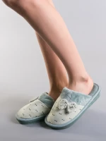 Ninis zöld női papucs