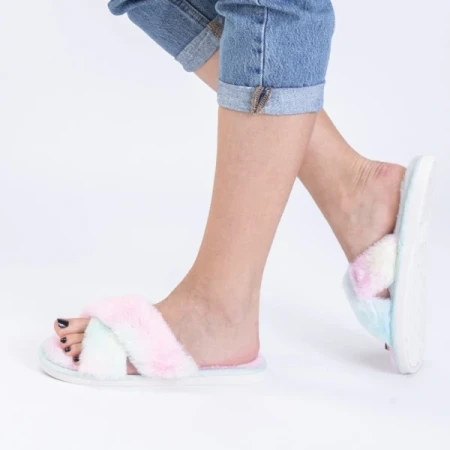 Zaya Zöld és többszínű női papucs