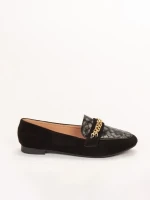 Evette fekete női mokaszin