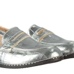 Amala ezüst női mokaszin