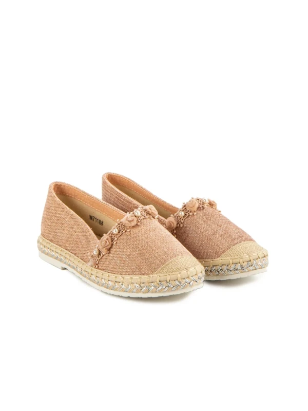 Boem rózsaszínű gyerek espadrile